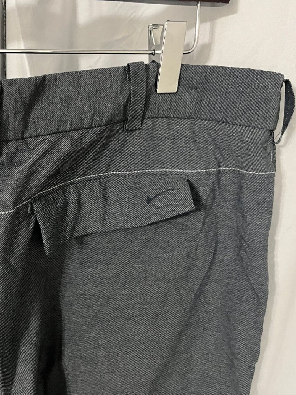 ⚪ Nike Golf Men's Gray Wind Rain Performance Pants Flat Front 36 X 32 ⛳